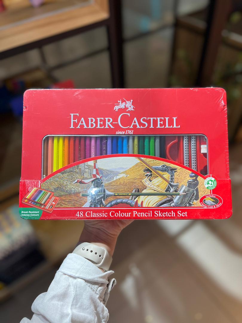 WhatsApp Image 2025-11-19 at 20.33.29_af257872 مدادرنگی فابرکاستل 48 رنگ جعبه فلزی کلاسیک - Image 1