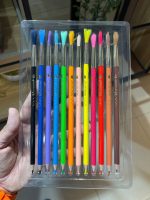 مدادرنگی آبرنگی براش دار 12 رنگ ماکارون - Image 3